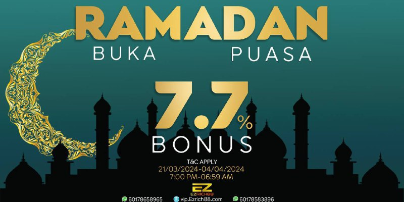 Ramadhan 7.7% wholesales 